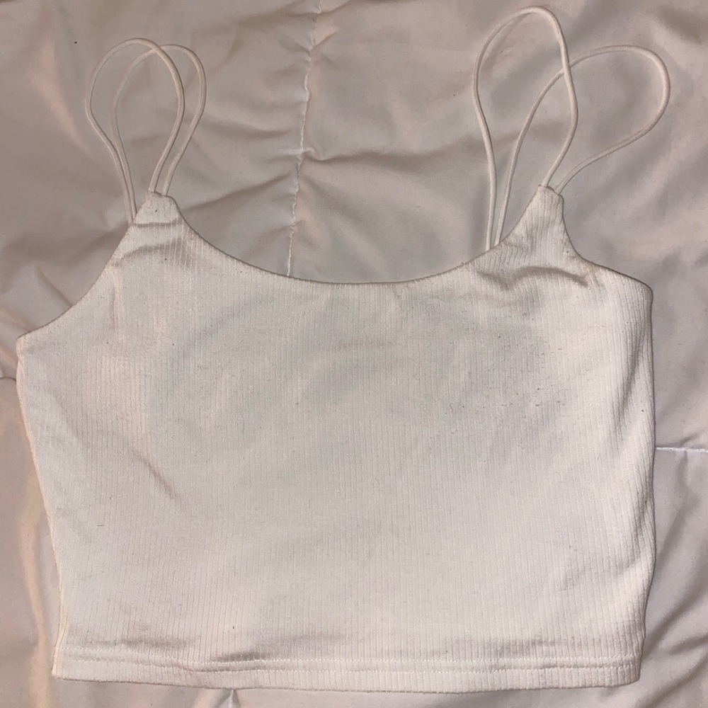 SHEIN Solid Dual Strap Shoulder Cami Top
